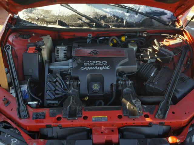 1G2WR12192F255942 - 2002 PONTIAC GRAND PRIX RED photo 7