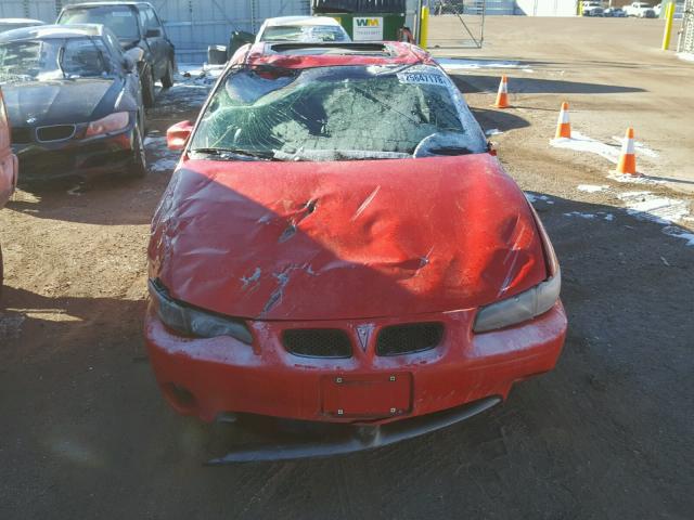 1G2WR12192F255942 - 2002 PONTIAC GRAND PRIX RED photo 9