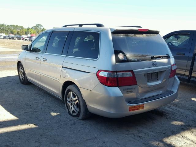 5FNRL38656B426754 - 2006 HONDA ODYSSEY EX SILVER photo 3