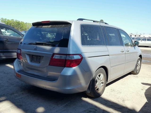 5FNRL38656B426754 - 2006 HONDA ODYSSEY EX SILVER photo 4