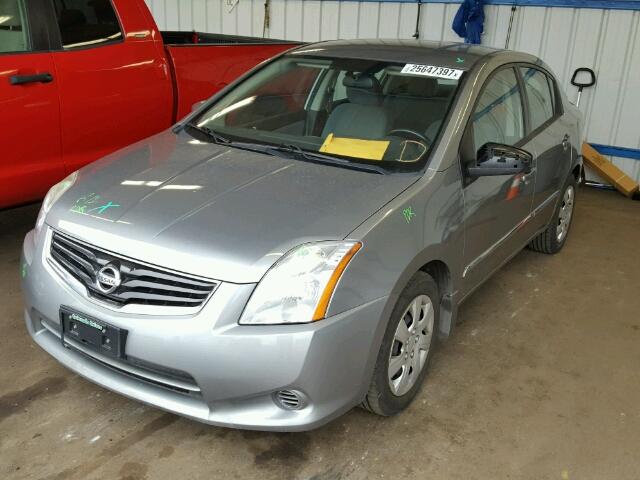 3N1AB6AP0BL636505 - 2011 NISSAN SENTRA/S/S GRAY photo 2