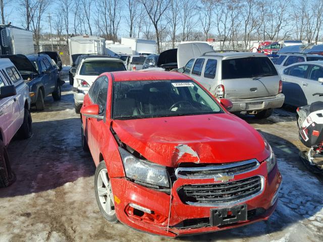 1G1PE5SB4F7155235 - 2015 CHEVROLET CRUZE LT RED photo 1