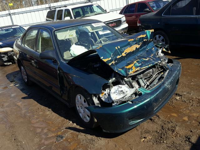 1HGEJ6677YL021367 - 2000 HONDA CIVIC LX GREEN photo 1