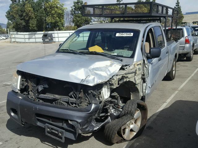 1N6AA07G18N304471 - 2008 NISSAN TITAN XE SILVER photo 2