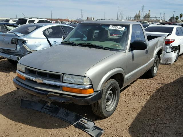 1GCCS145528148135 - 2002 CHEVROLET S TRUCK S1 TAN photo 2