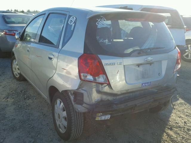 KL1TJ62614B135200 - 2004 CHEVROLET AVEO LS SILVER photo 3