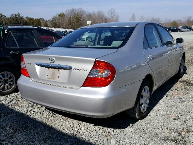 4T1BE32K64U888838 - 2004 TOYOTA CAMRY LE SILVER photo 4