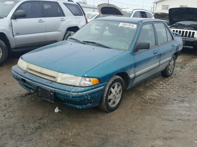 3MASM10J9SR652436 - 1995 MERCURY TRACER BAS GREEN photo 2