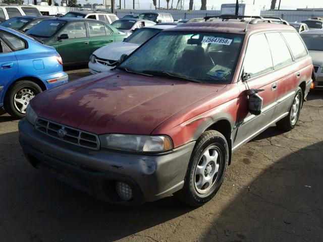 4S3BG4857T6984244 - 1996 SUBARU LEGACY OUT BURGUNDY photo 2