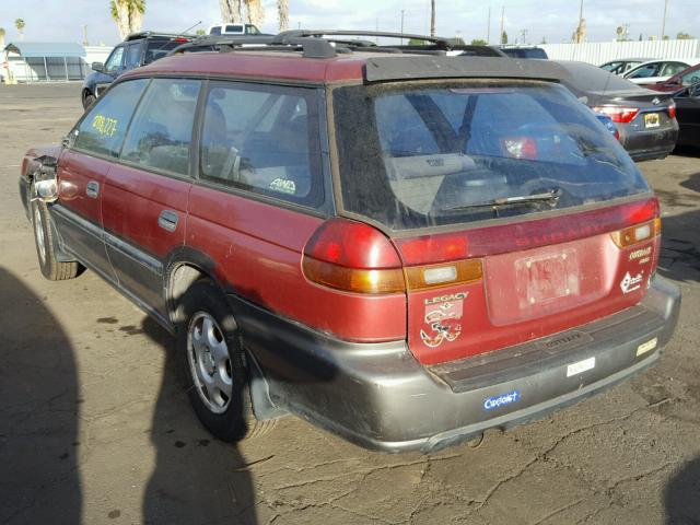 4S3BG4857T6984244 - 1996 SUBARU LEGACY OUT BURGUNDY photo 3