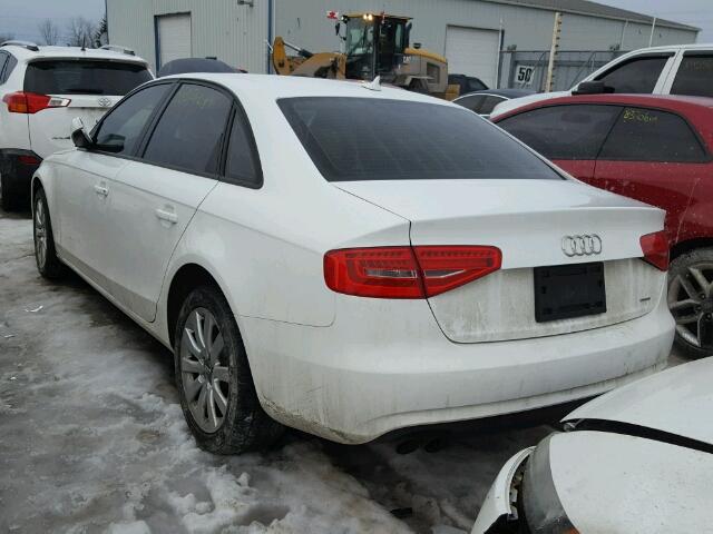 WAUBFCFL9DN042845 - 2013 AUDI A4 PREMIUM WHITE photo 3