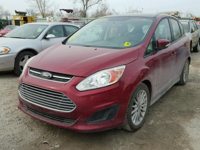 1FADP5AU8DL512451 - 2013 FORD C-MAX SE MAROON photo 2