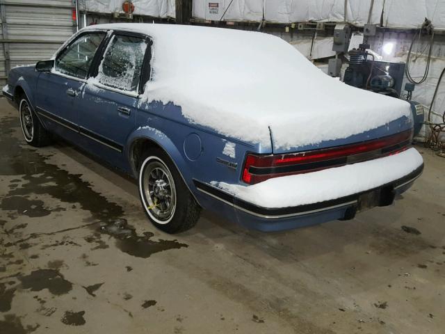 1G4AH51N1KT422893 - 1989 BUICK CENTURY CU BLUE photo 3