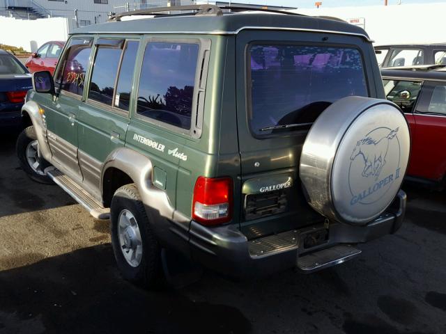 KMXKPE1CP1U390835 - 2001 HYUNDAI GALLOPER GREEN photo 3