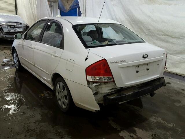 KNAFE122885544824 - 2008 KIA SPECTRA EX WHITE photo 3