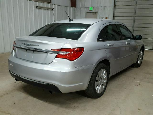 1C3CCBAG3CN316810 - 2012 CHRYSLER 200 LX SILVER photo 4