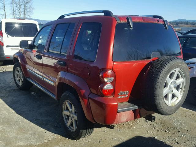 1J4GL58K26W203190 - 2006 JEEP LIBERTY LI RED photo 3