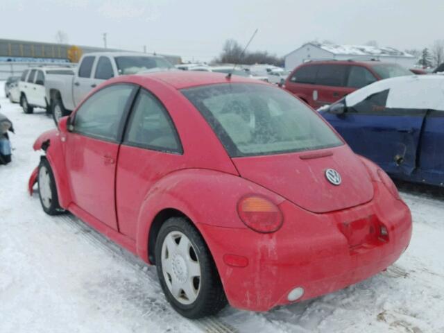 3VWCS21C01M430053 - 2001 VOLKSWAGEN NEW BEETLE RED photo 3