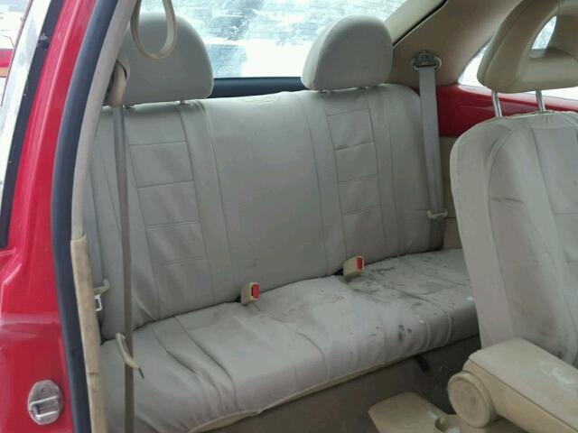 3VWCS21C01M430053 - 2001 VOLKSWAGEN NEW BEETLE 红色 照片 6