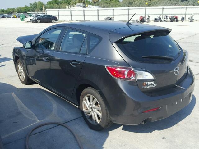 JM1BL1L73D1815310 - 2013 MAZDA MAZDA3I CHARCOAL photo 3