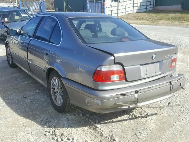 WBADT63492CH98350 - 2002 BMW 530 I AUTO GRAY photo 3