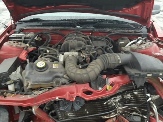 1ZVFT80N155141100 - 2005 FORD MUSTANG RED photo 7