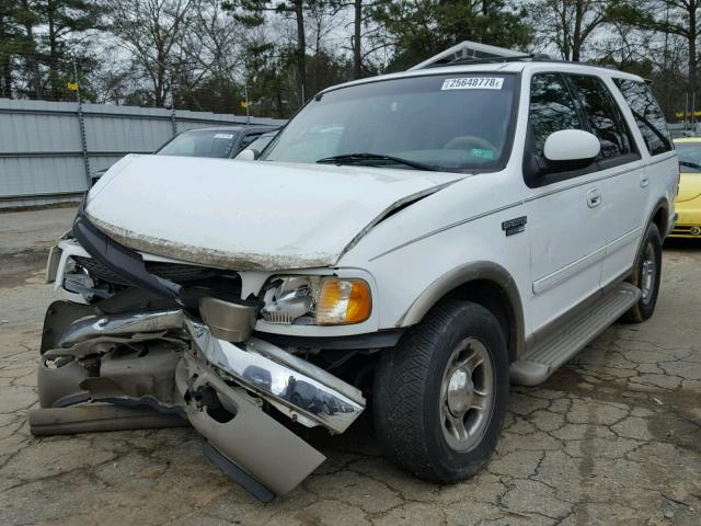 1FMEU17W72LA70974 - 2002 FORD EXPEDITION WHITE photo 2