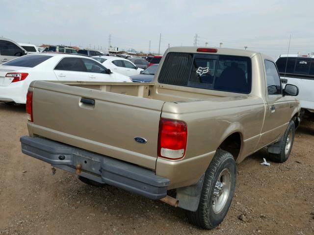 1FTYR10V9YTB43663 - 2000 FORD RANGER GOLD photo 4