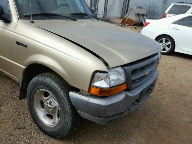 1FTYR10V9YTB43663 - 2000 FORD RANGER GOLD photo 9