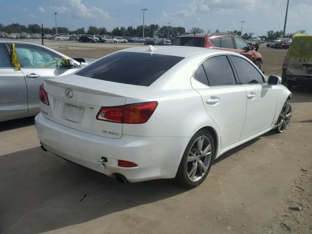 JTHBF5C22A5116434 - 2010 LEXUS IS 250 WHITE photo 4