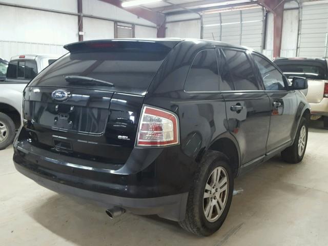 2FMDK38C88BA76812 - 2008 FORD EDGE SEL BLACK photo 4