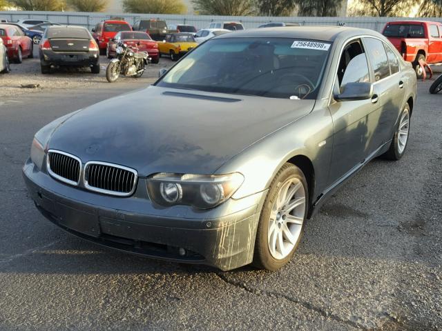 WBAGL63473DP62730 - 2003 BMW 745 I GRAY photo 2