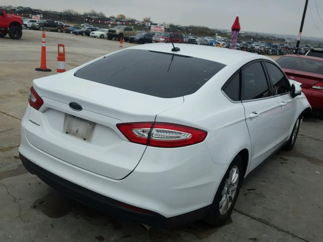 3FA6P0G77GR192770 - 2016 FORD FUSION S WHITE photo 4