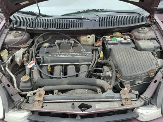 1B3ES46C8YD717051 - 2000 DODGE NEON BASE PURPLE photo 7