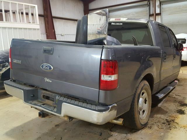 1FTRW12W18FA59449 - 2008 FORD F150 SUPER GRAY photo 4