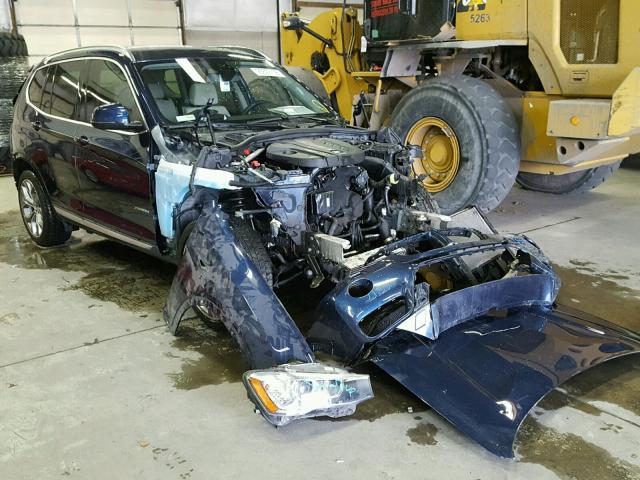 5UXWY3C58G0N88847 - 2016 BMW X3 XDRIVE2 Синий фото 1