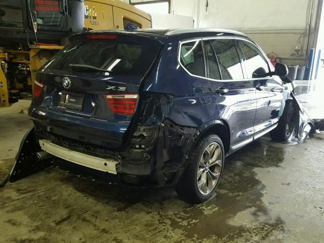 5UXWY3C58G0N88847 - 2016 BMW X3 XDRIVE2 Синий фото 4