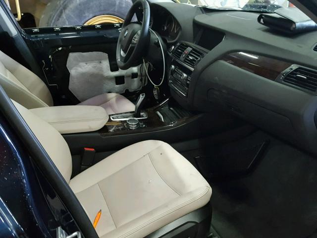 5UXWY3C58G0N88847 - 2016 BMW X3 XDRIVE2 Синий фото 5