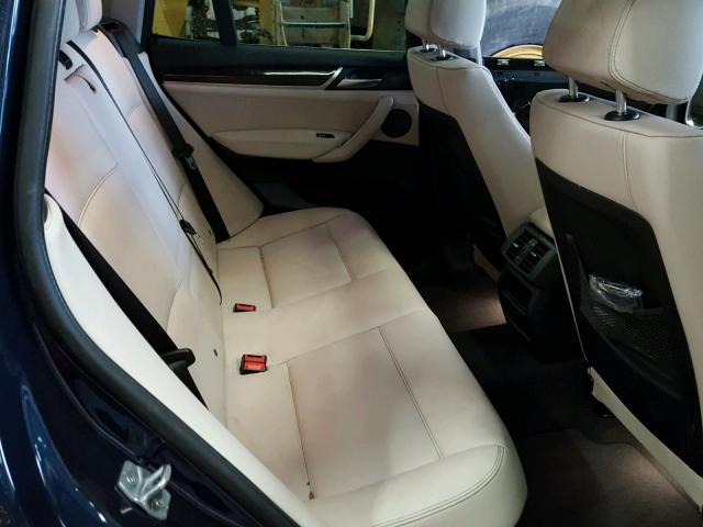 5UXWY3C58G0N88847 - 2016 BMW X3 XDRIVE2 Синий фото 6