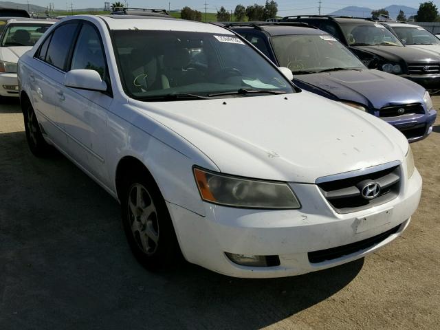 5NPEU46FX6H100762 - 2006 HYUNDAI SONATA GLS WHITE photo 1