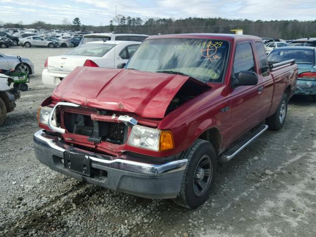 1FTYR44E24PA64947 - 2004 FORD RANGER SUP RED photo 2