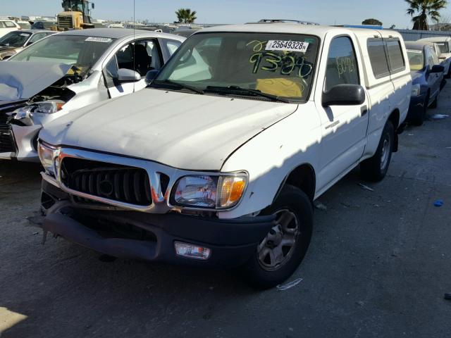 5TENL42N74Z392235 - 2004 TOYOTA TACOMA WHITE photo 2