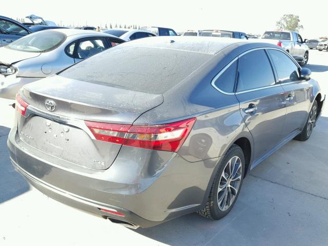 4T1BK1EB4GU206536 - 2016 TOYOTA AVALON XLE GRAY photo 4