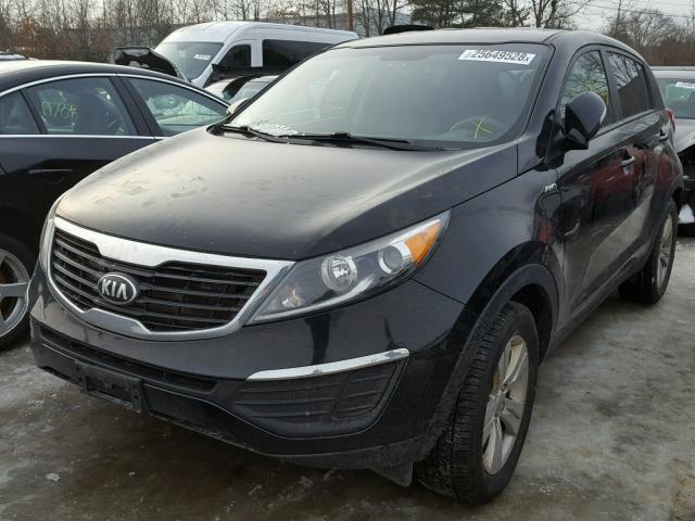 KNDPBCA22D7367246 - 2013 KIA SPORTAGE L BLACK photo 2