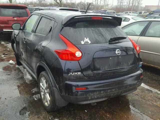 JN8AF5MVXET484274 - 2014 NISSAN JUKE S BLACK photo 3