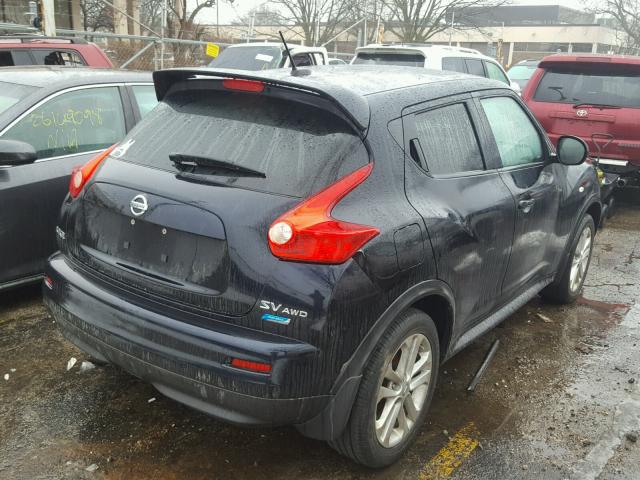 JN8AF5MVXET484274 - 2014 NISSAN JUKE S BLACK photo 4