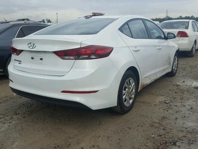 5NPD74LF3HH163549 - 2017 HYUNDAI ELANTRA SE WHITE photo 4