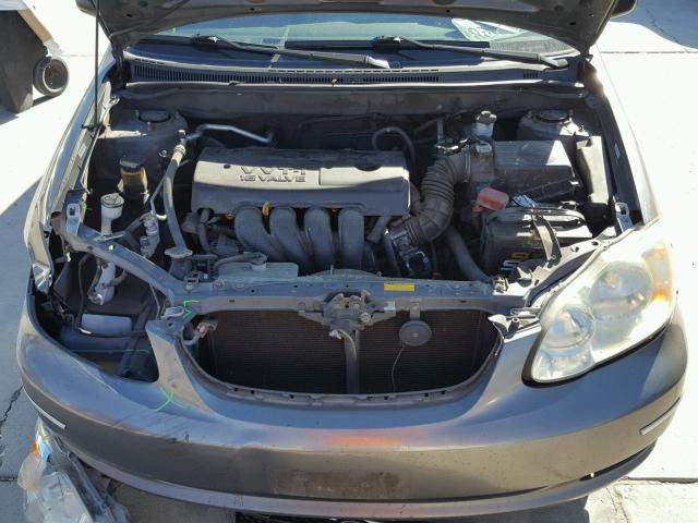 1NXBR32E85Z490529 - 2005 TOYOTA COROLLA CE GRAY photo 7