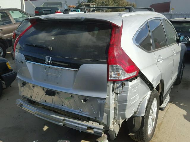 2HKRM3H54DH516402 - 2013 HONDA CR-V EX SILVER photo 4