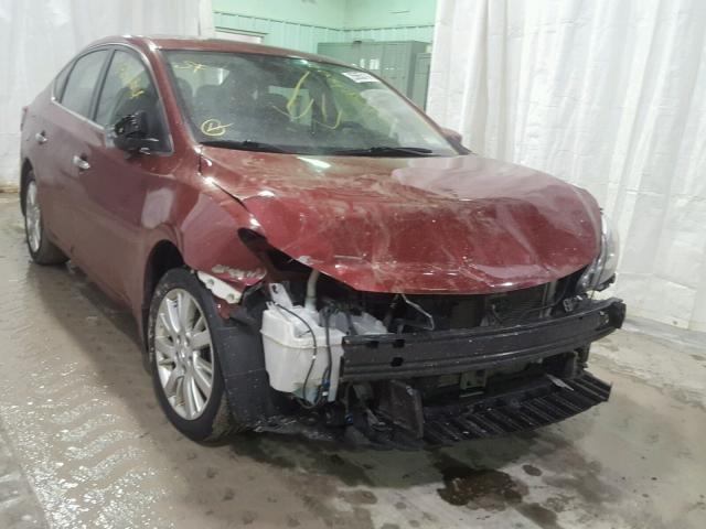 3N1AB7AP0FY294794 - 2015 NISSAN SENTRA S RED photo 1